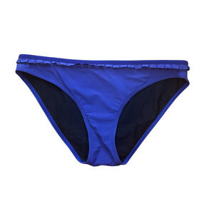 GAP Body Size Large Purple Swimsuit Bottoms Swimwear Box Pleat in Becca Blue